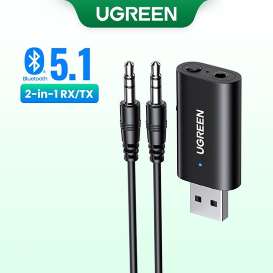 Bộ nhận/phát âm thanh Bluetooth 5.1 UGREEN CM523 - 60300 | Biến loa thường thành loa Bluetooth, truyền xa đến 10m